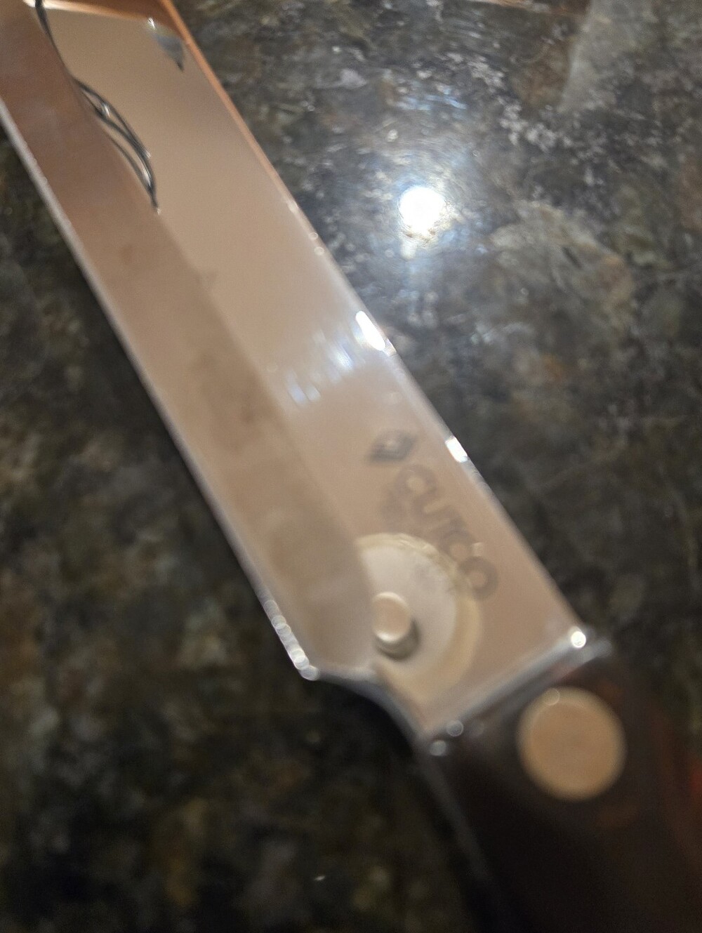 Cutco 1722 Curved Carving Knife – Brown Handle – USA – Pre-Owned - Picture 7 of 15